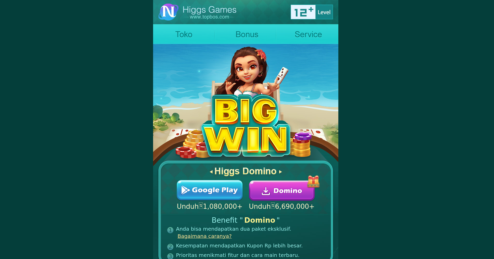 Trade.topbos.com higgs domino